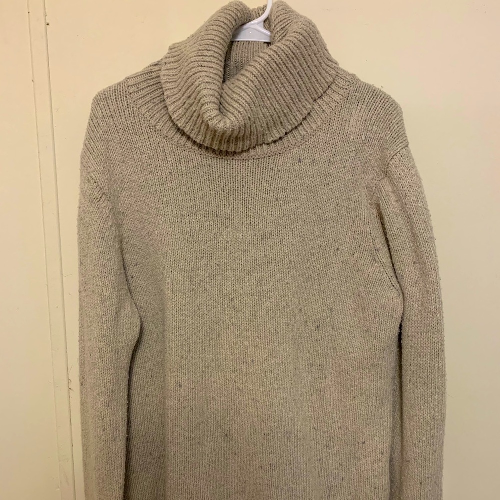 Beige Turtleneck